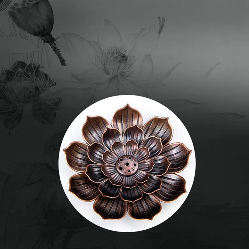 Lotus Plate Incense Stick Holder