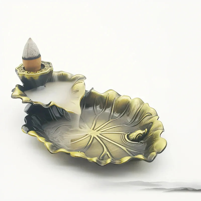 Incense Cone Burner Lotus Leaf