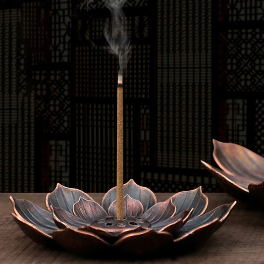 Lotus Plate Incense Stick Holder