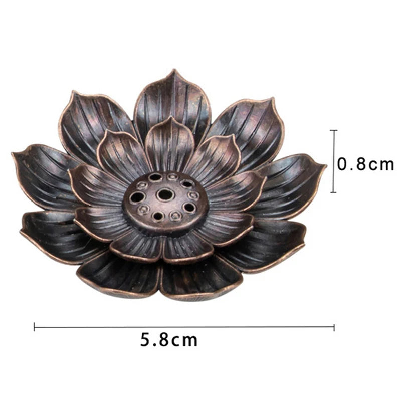 Lotus Plate Incense Stick Holder